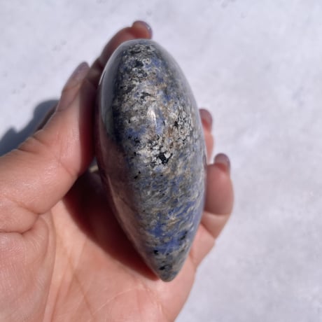 Heart stone blue marble