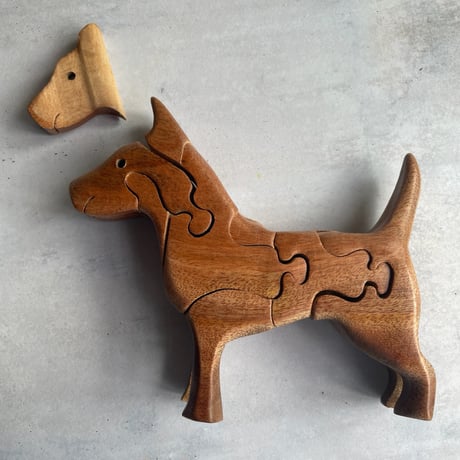 Wood puzzle Dog