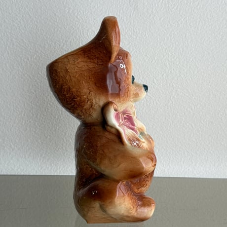 Royal Copley Teddy bear flower vase