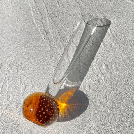 Bubble glass flower vase