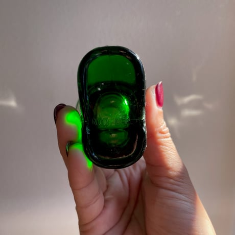 Boot green mini glass