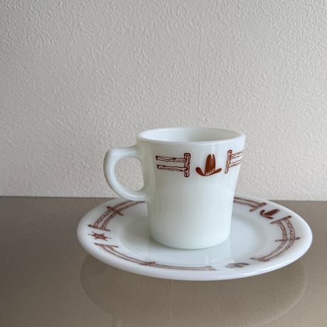 Vintage Pyrex 1960's Ponderosa Old western series tray