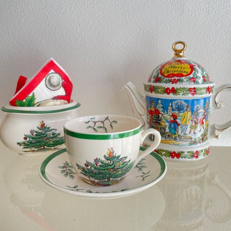 England Spode christmas tree collection Pod
