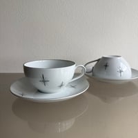 1950's Old Fukagawa Arita handpainted cup & saucer