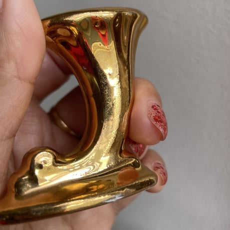 Gold mini vase