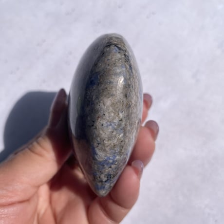 Heart stone blue marble