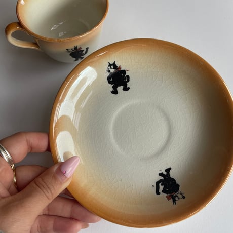 1920's England FELIX THE CAT cup & saucer B