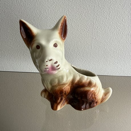 Dog flower vase