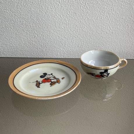 1930's Disney Mickey hockey dish