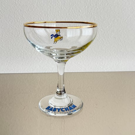 1970's UK Babycham champagne glass
