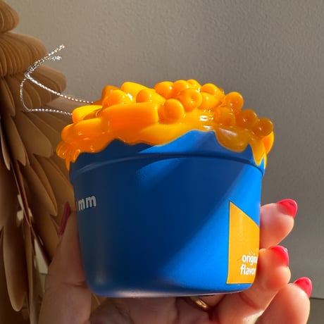 Mac & cheese plastics ornament USA