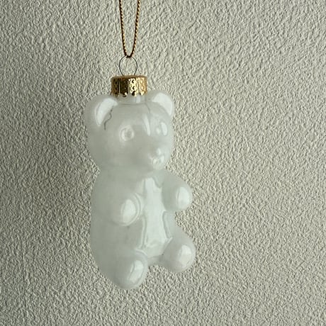 Gummy bear glass ornament USA（Gold charm）