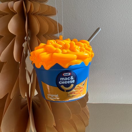 Mac & cheese plastics ornament USA