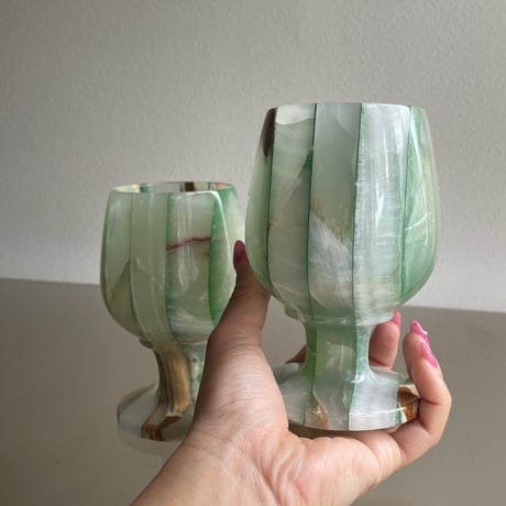 Stone cup Green