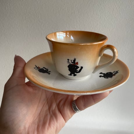 1920's England FELIX THE CAT cup & saucer B