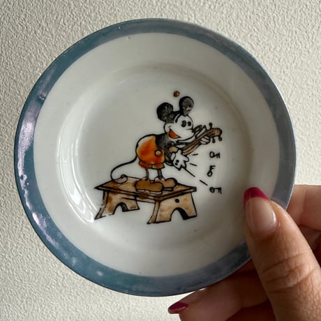 1930's Disney Mickey dish small D