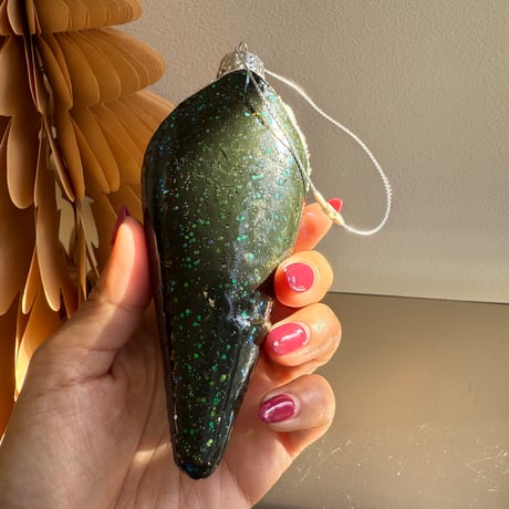 Sushi roll glass ornament USA