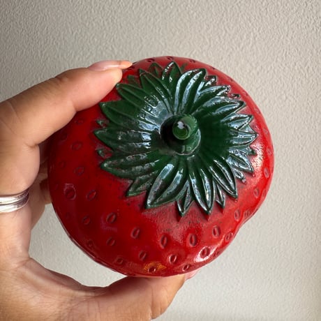 Hazel Atlas jam pot strawberry