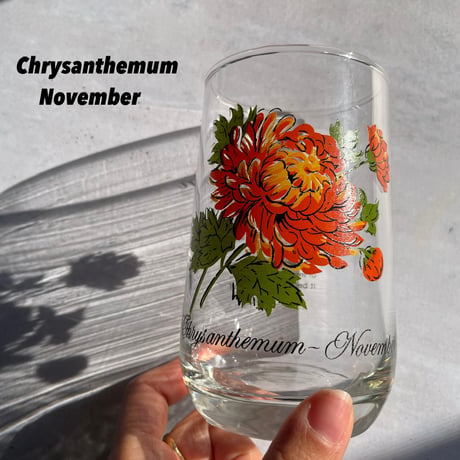 Brockway Flower of the month glass（9.10.11.12）