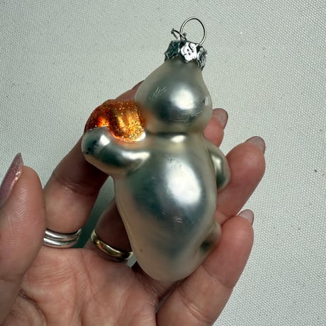 【Vintage】Ghost glass ornament USA