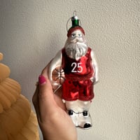 Basketball prayer santa  glass ornament USA