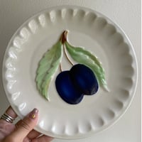Czecho slovakia fruits dish plum