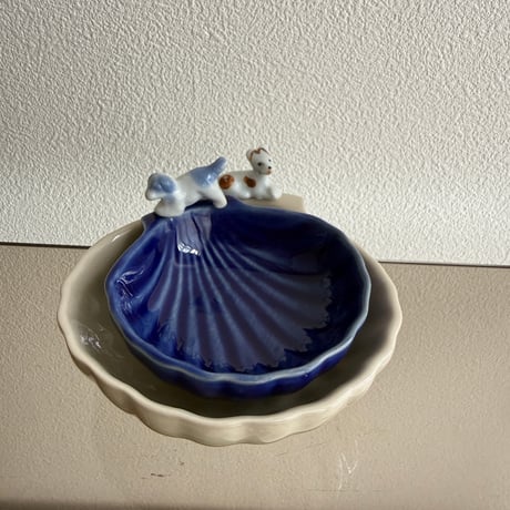 【Whimsical Mix】Shell tray × dog ①
