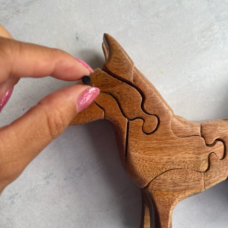 Wood puzzle Dog