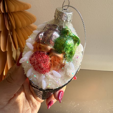 Sushi roll glass ornament USA