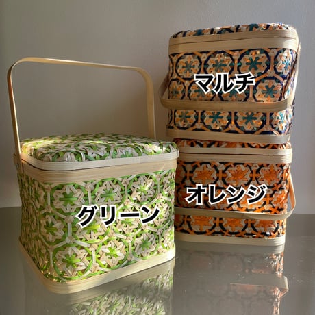 ベトナム 竹籠 中