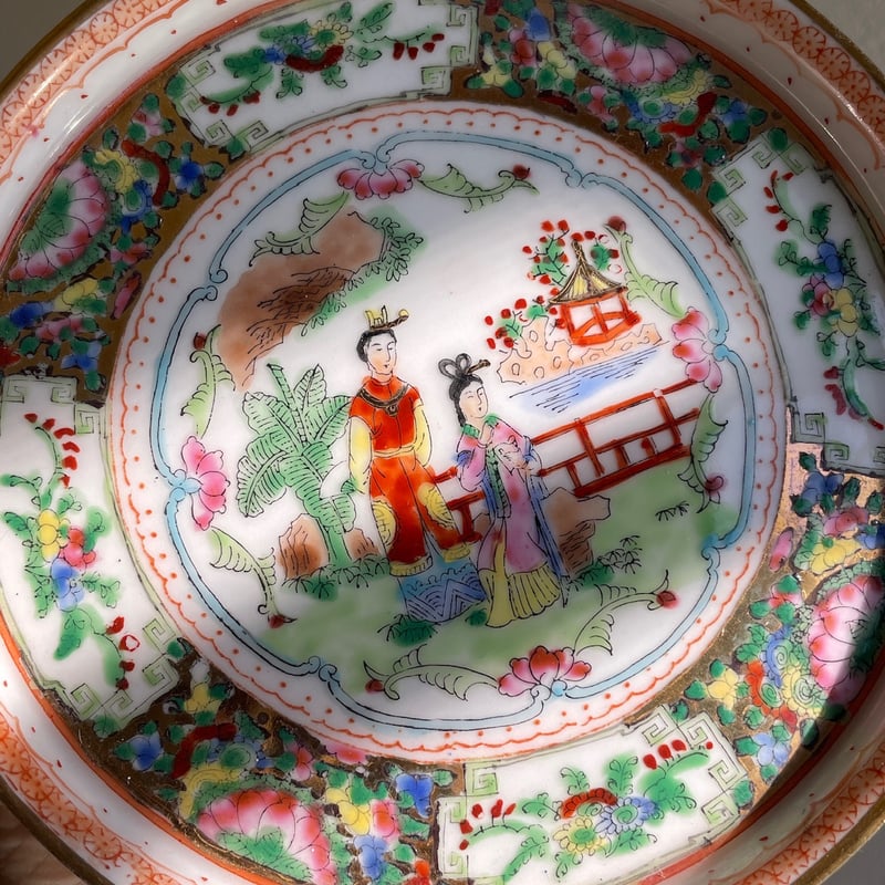 台湾 王宮柄 お皿とおちょこ 4点セット | Koy studio