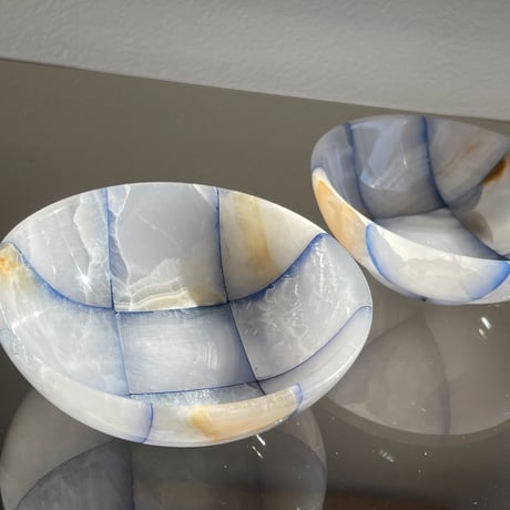 Stone bowl blue