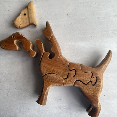 Wood puzzle Dog