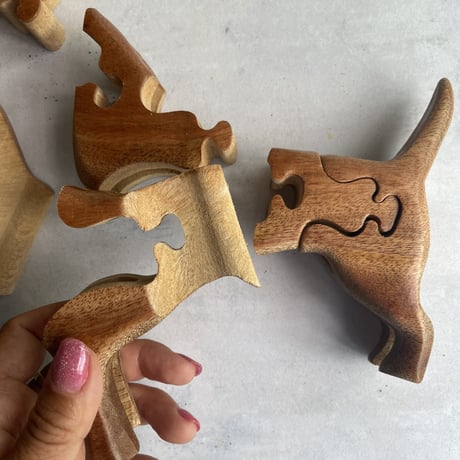 Wood puzzle Dog
