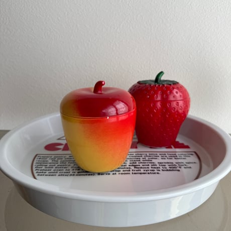 Hazel Atlas jam pot strawberry