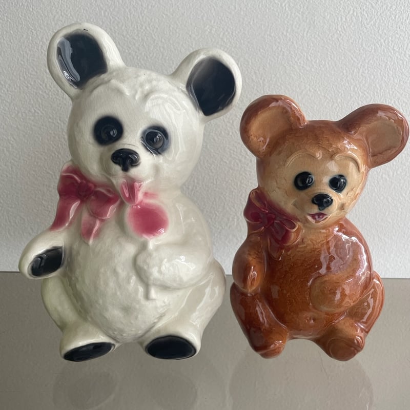 アンティーク雑貨 Baby Block Kind Bear Vase Teddy bear vase | Koy studio