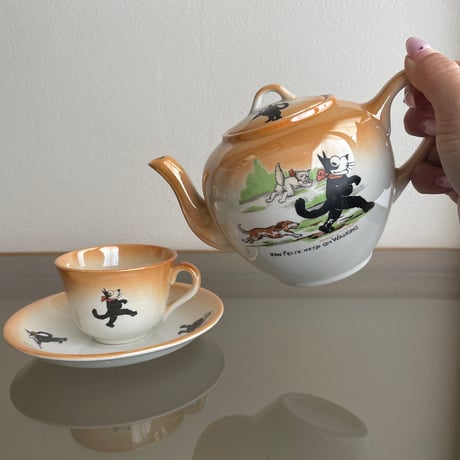 1920's England FELIX THE CAT cup & saucer B
