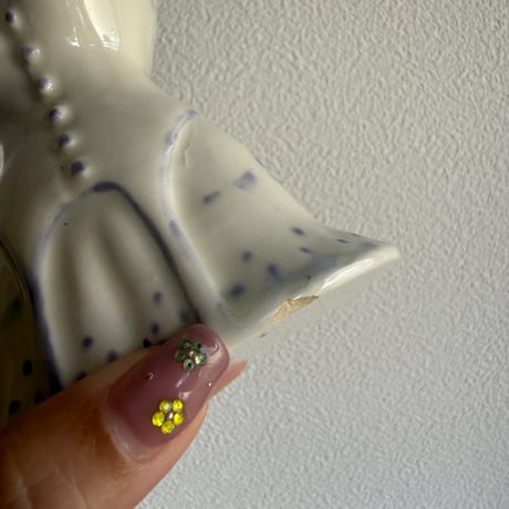 Dress flower vase purple