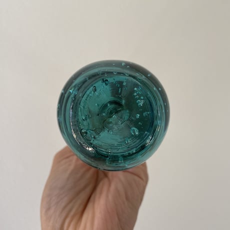 Bubble glass flower vase