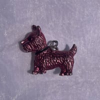 Pink terrier brooch