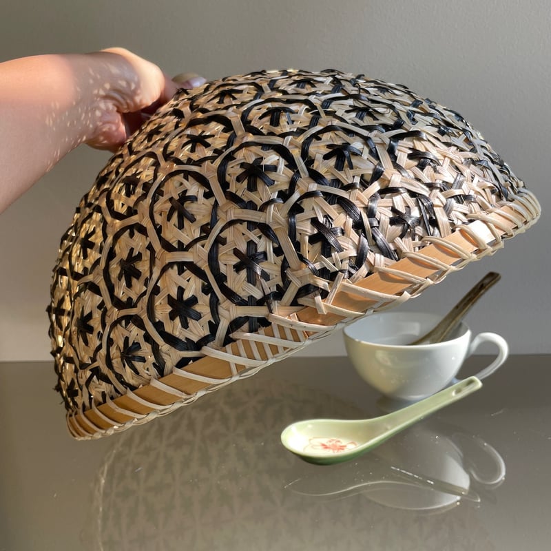 M　イタリア　アバカ フードカバー 円形 ハンドメイド M イタリア アバカ フードカバー 円形 ハンドメイド M イタリア アバカ