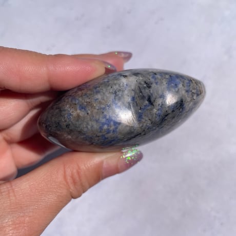 Heart stone blue marble