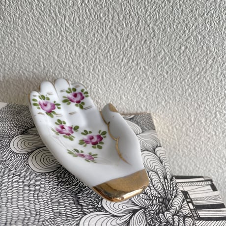 Flower paint mini hand tray