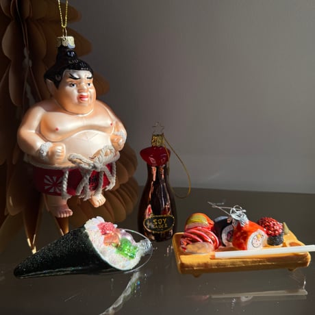 SUMO 横綱 glass ornament USA