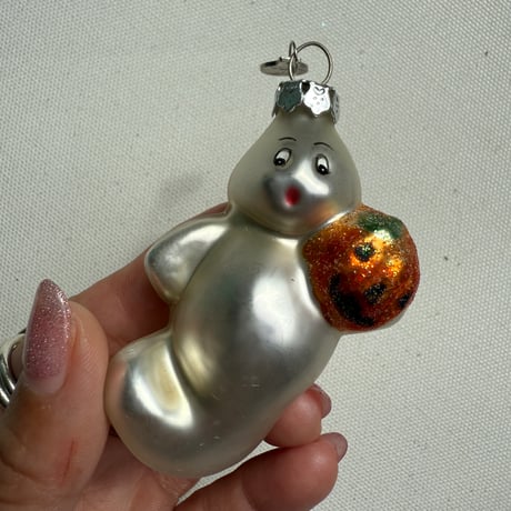 【Vintage】Ghost glass ornament USA