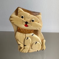Wood box Cat