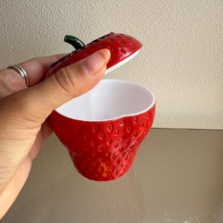 Hazel Atlas jam pot strawberry