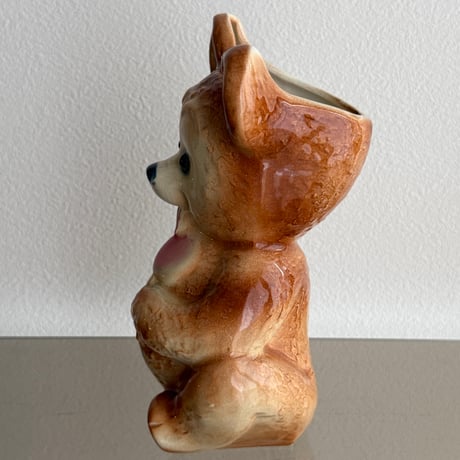 Royal Copley Teddy bear flower vase