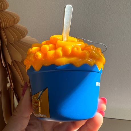 Mac & cheese plastics ornament USA