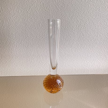 Bubble glass flower vase